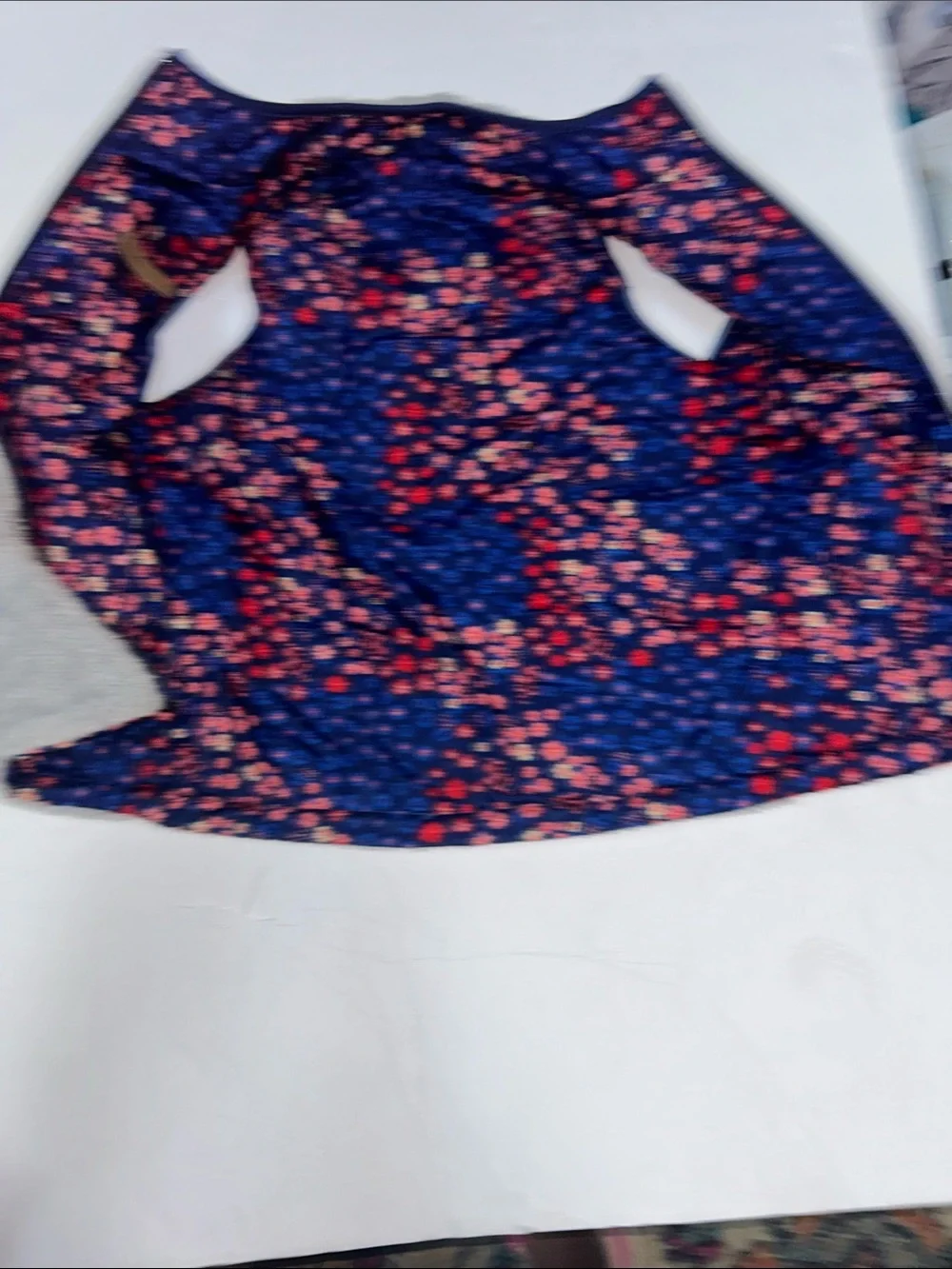 Buffalo David Bitton Kids Grey Plush Reversible Vest with Navy Floral Lining